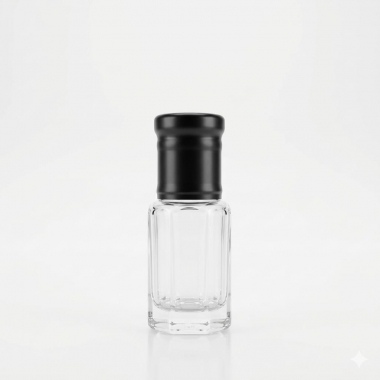 6ml. Esans şişesi Siyah metal kapak
