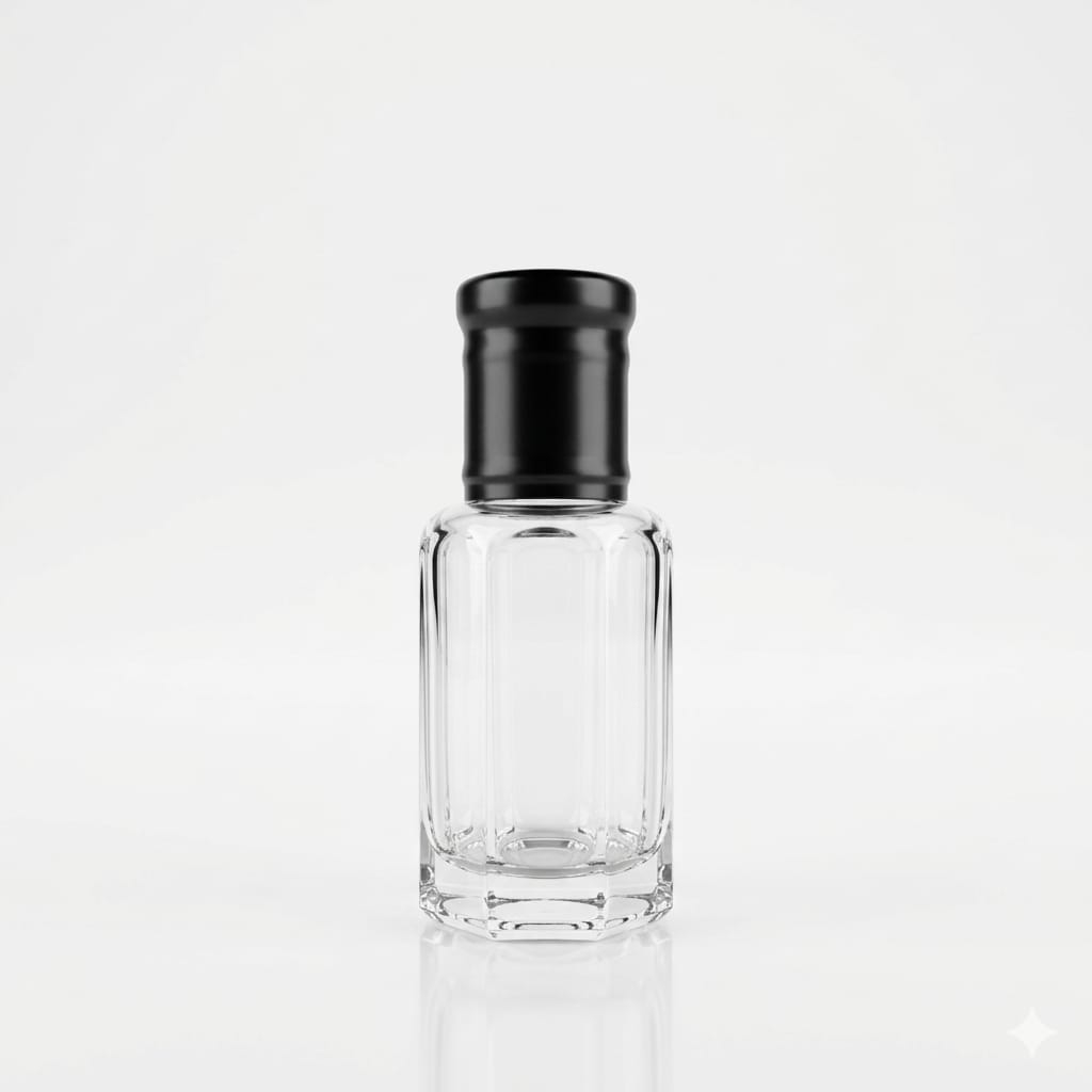 12ml. Esans Şişesi Metal Siyah Kapak